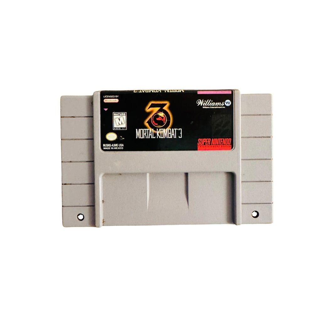 Mortal Kombat 3 Super Nintendo SNES Game Cartridge Only 1995 Authentic